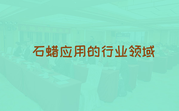 石蜡应用的行业领域(pic1)